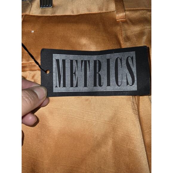 Vintage Metrics Men's Pants Size 32 Orange Relaxed Wide Leg Cuffed NWT Y2K - Picture 3 of 6